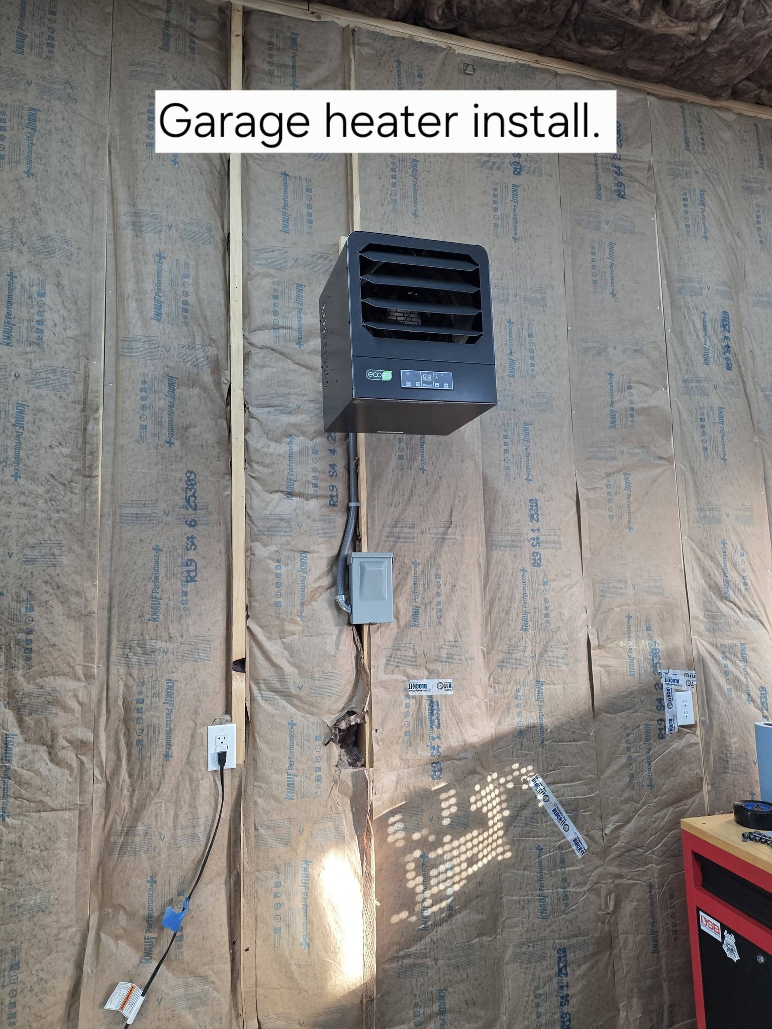 Garage Heater Install
